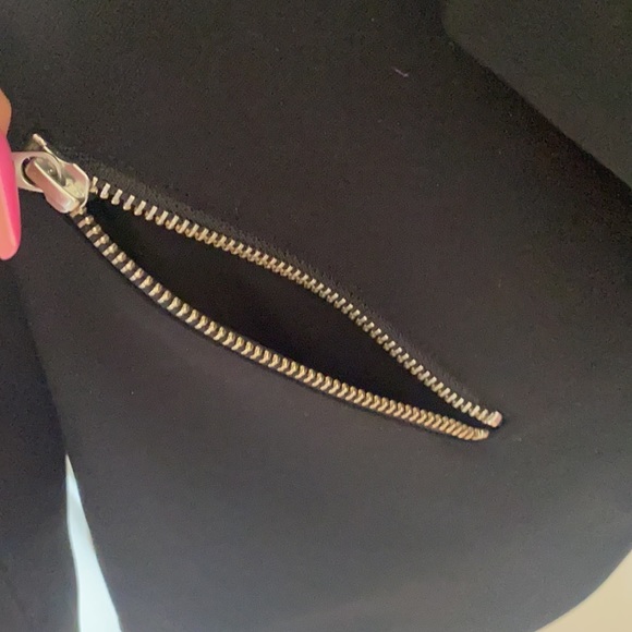 Trouvé black blazer with zipper pockets - Picture 3 of 6